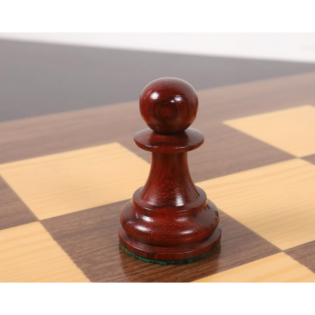 Slightly Imperfect 2021 Sinquefield Cup Reproduced Staunton Chess Set - Chess Pieces Only - Triple weighted Bud Rosewood