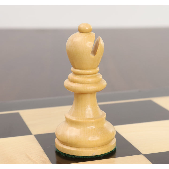 3.25" Reykjavik Series Staunton Schachspiel - nur Schachfiguren - gewichtetes Ebonisiertes Buchsbaumholz