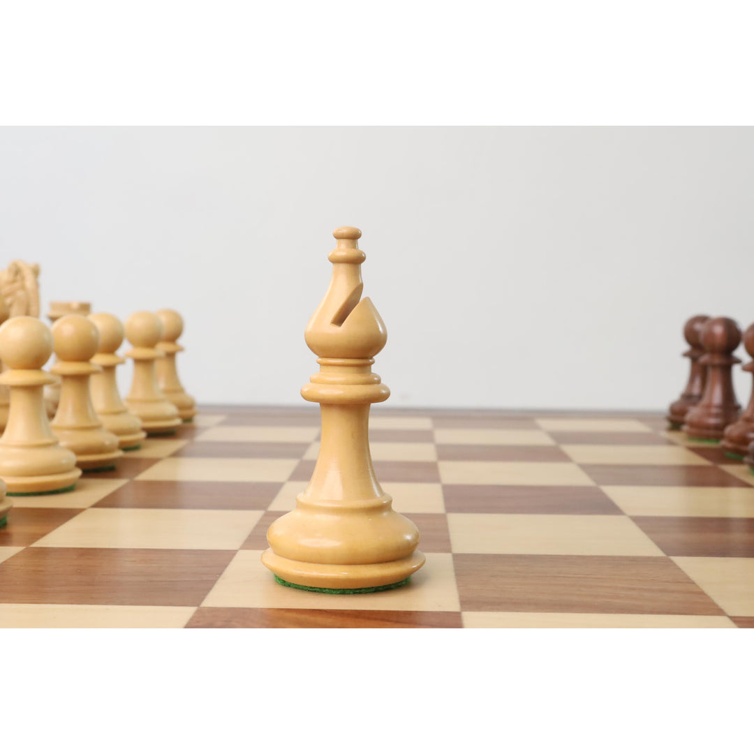 Jeu d'échecs lesté en bois de Sheesham de luxe 4.2" - Pièces d'échecs seulement - Reines supplémentaires