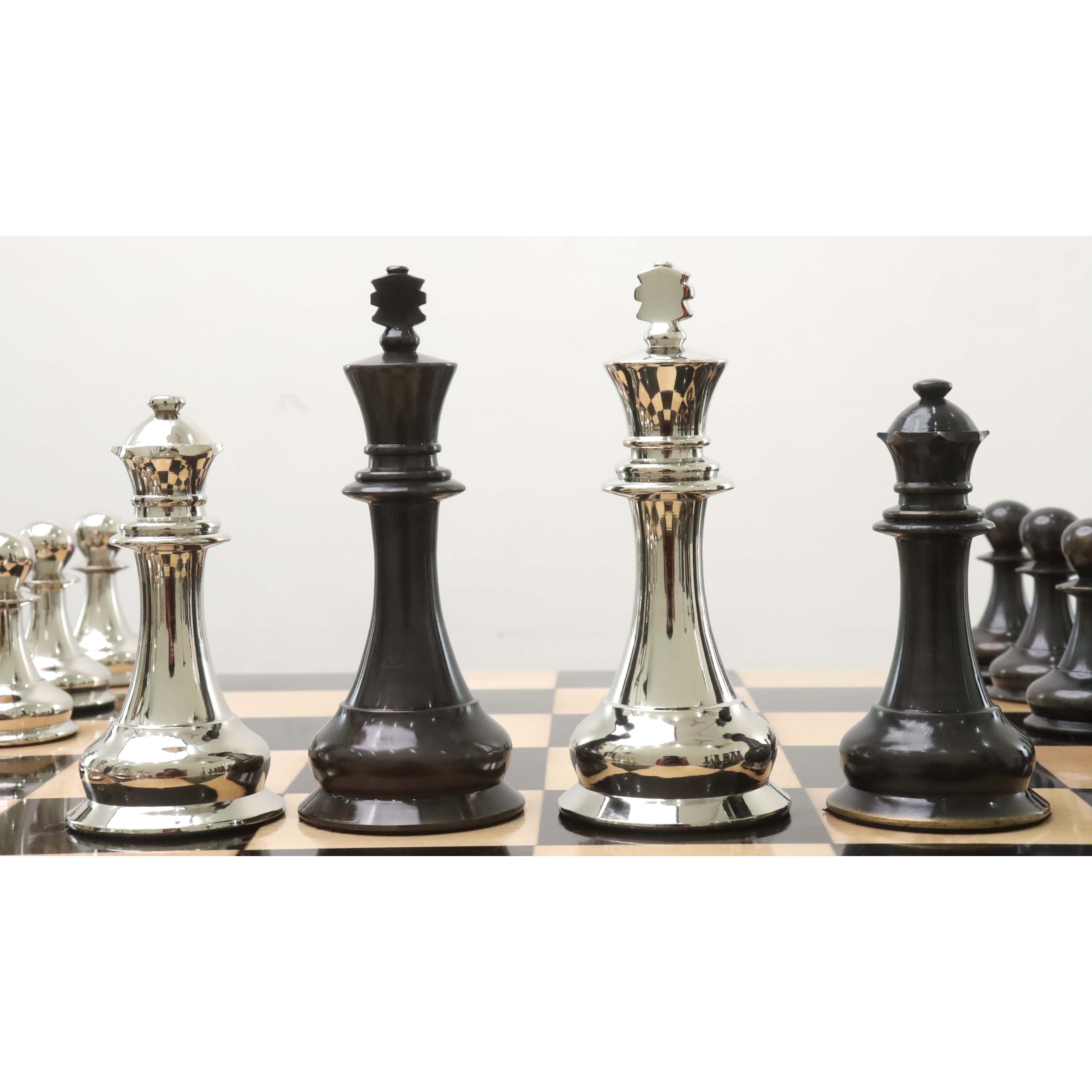 Metal deals chess pieces