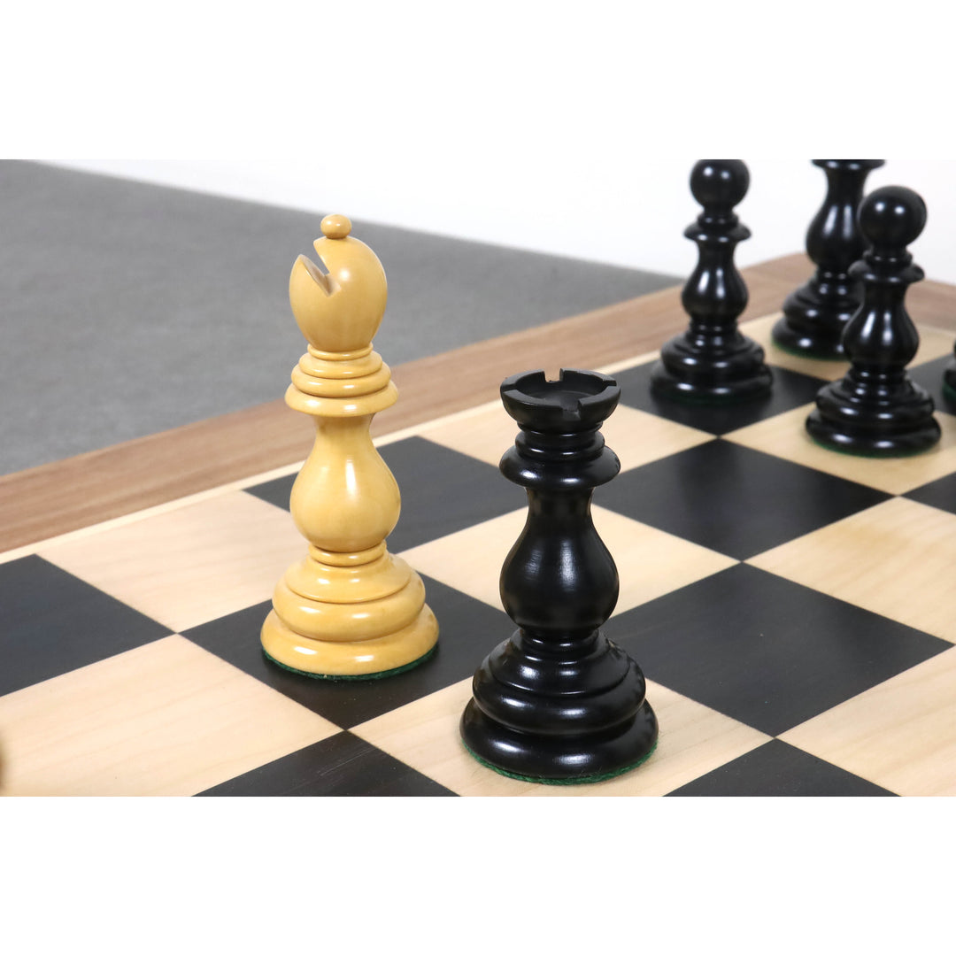 Slightly Imperfect 4.6" Medallion Luxury Staunton Chess Pieces Only Set