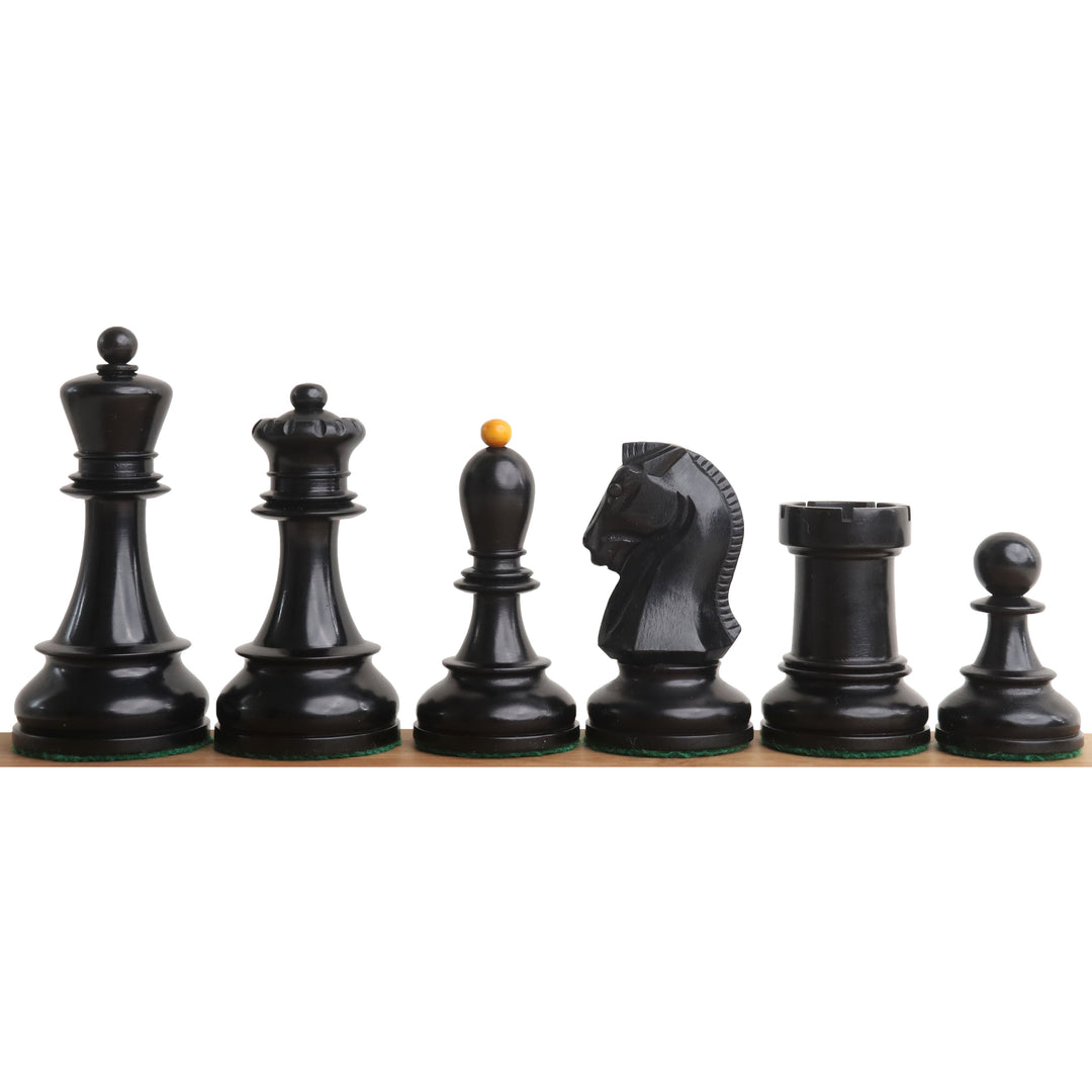 Set di scacchi Fischer Dubrovnik degli anni '50 - Solo pezzi di scacchi - Legno di bosso anticato - Re 3,8