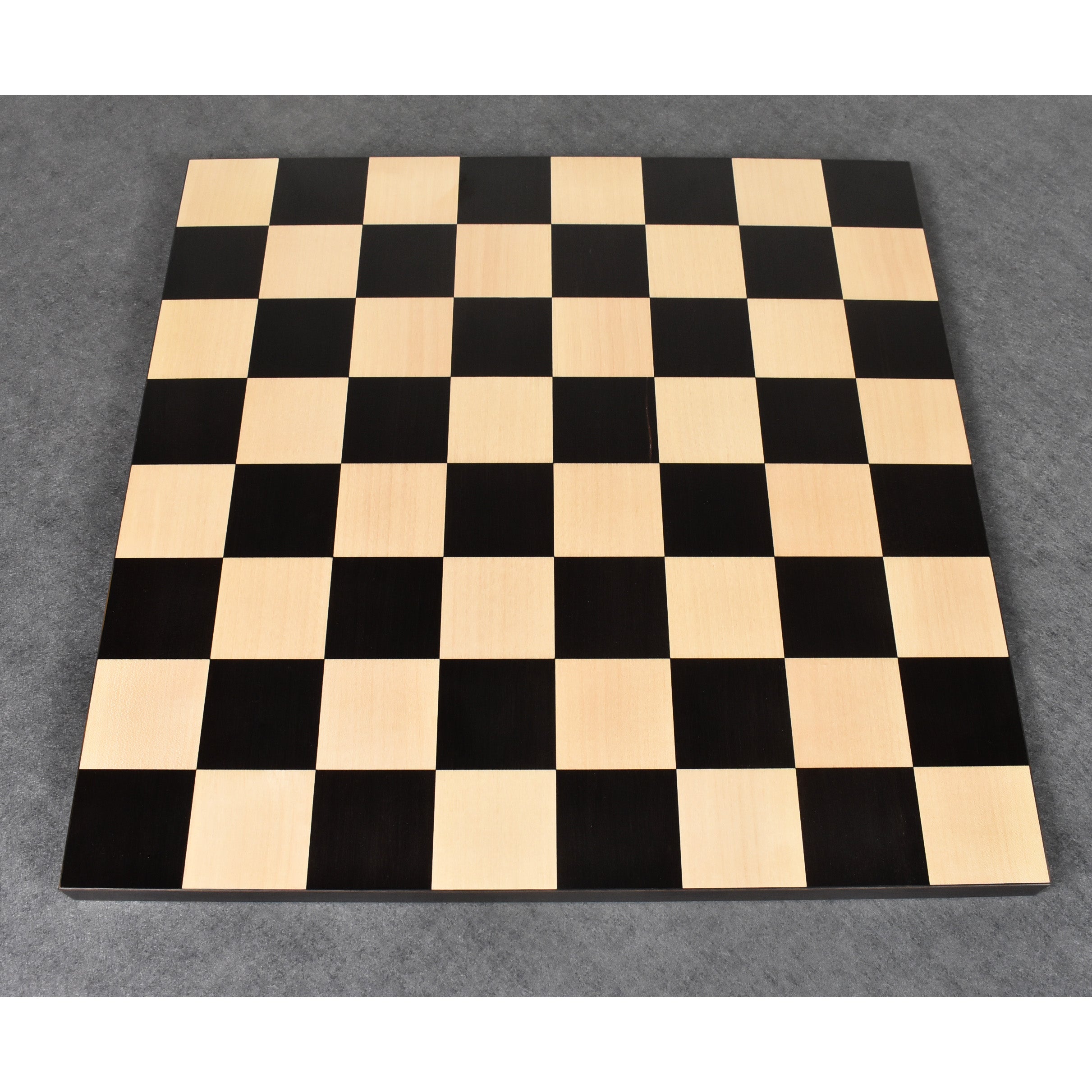 21 Chess Board Bud Rose wood & Maple - STEP BLACK BORDER Hand Carved SQ:  55MM