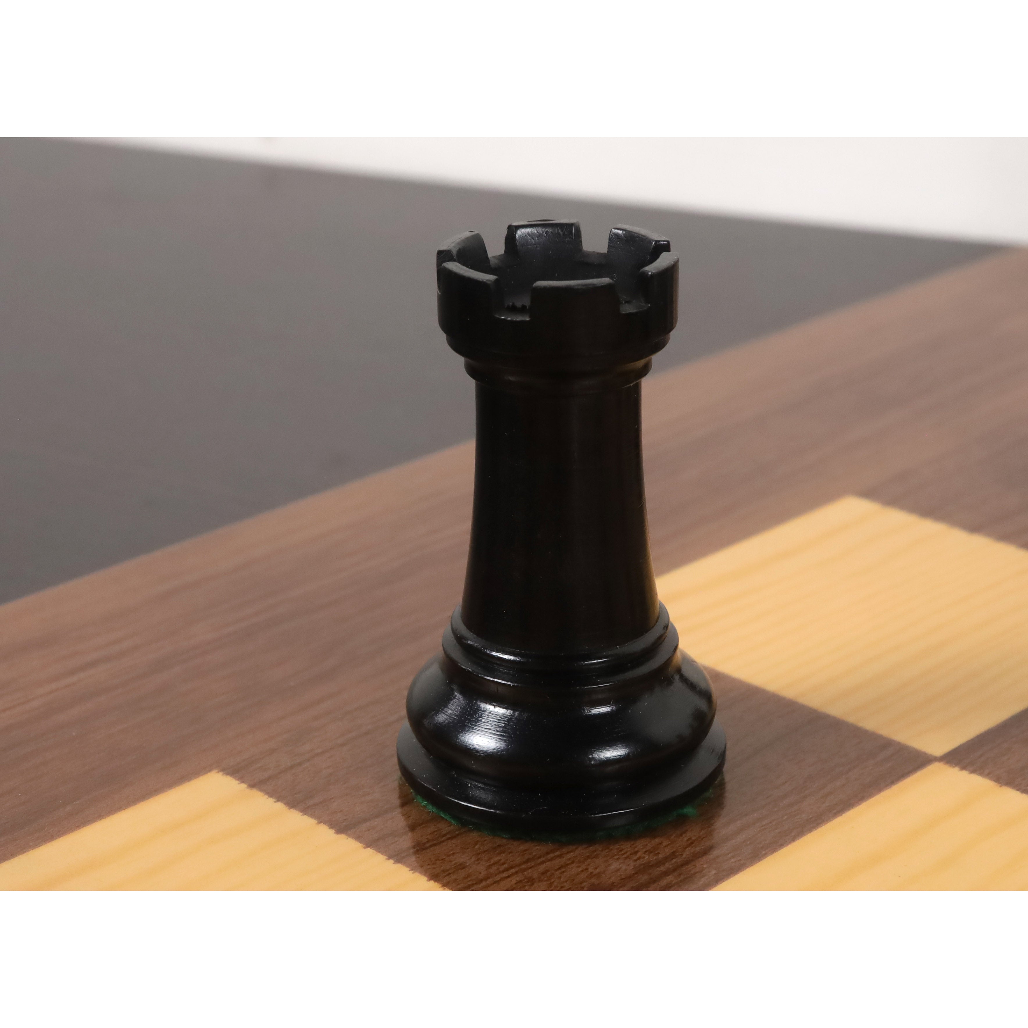 Slightly Imperfect 2021 Sinquefield Cup Reproduced Staunton Chess Pieces Only set - Triple weighted Ebony Wood