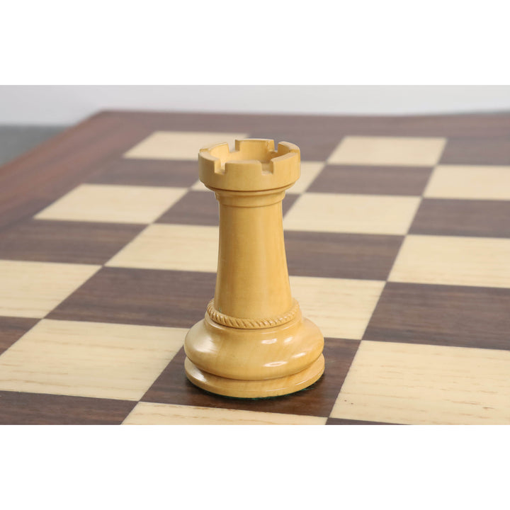 Set di scacchi Imperator Luxury Staunton da 4,5" - Solo pezzi di scacchi - Palissandro - Peso triplo