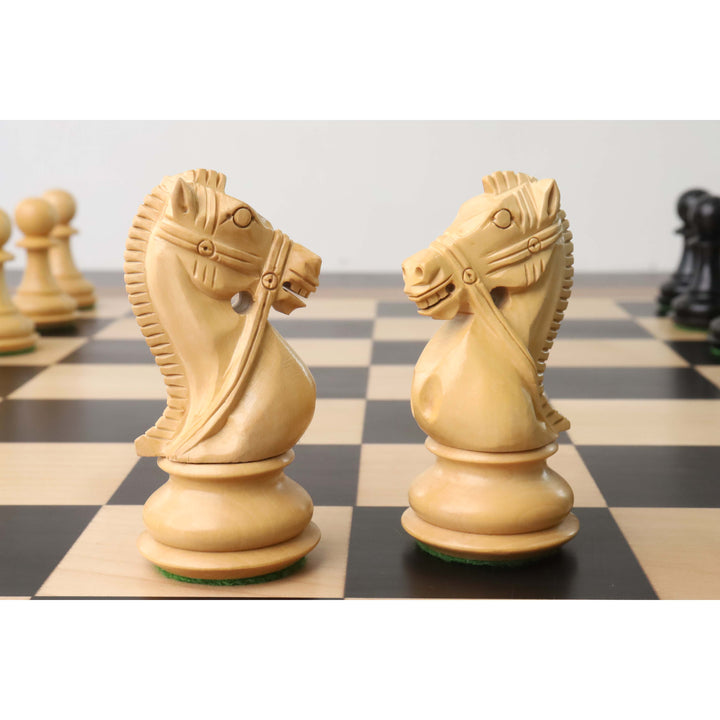 Jeu d'échecs 4.2" Supreme Luxury Series Staunton - Pièces d'échecs uniquement - Buis lesté