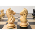 Pair of hand-carved light boxwood knights from the Supreme Luxury series.