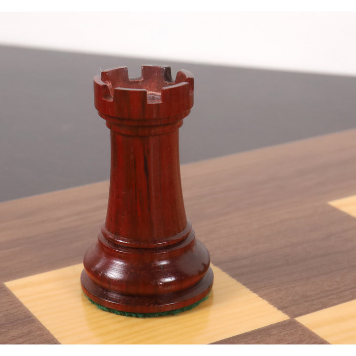 Slightly Imperfect 2021 Sinquefield Cup Reproduced Staunton Chess Set - Chess Pieces Only - Triple weighted Bud Rosewood