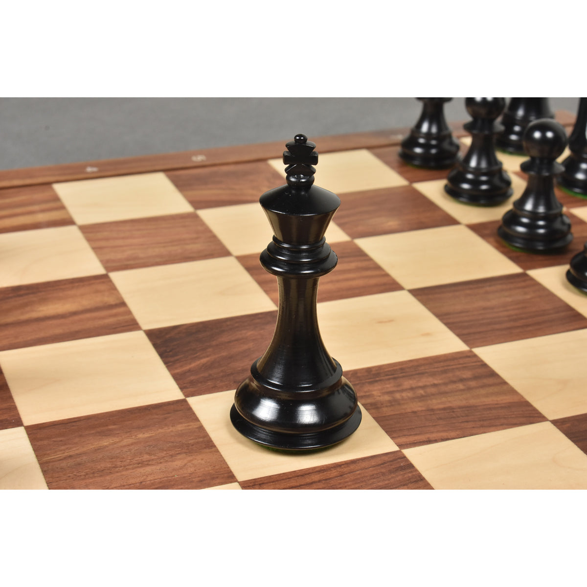 Slightly Imperfect 4" Ferocious Knight Staunton Chess Pieces Only set