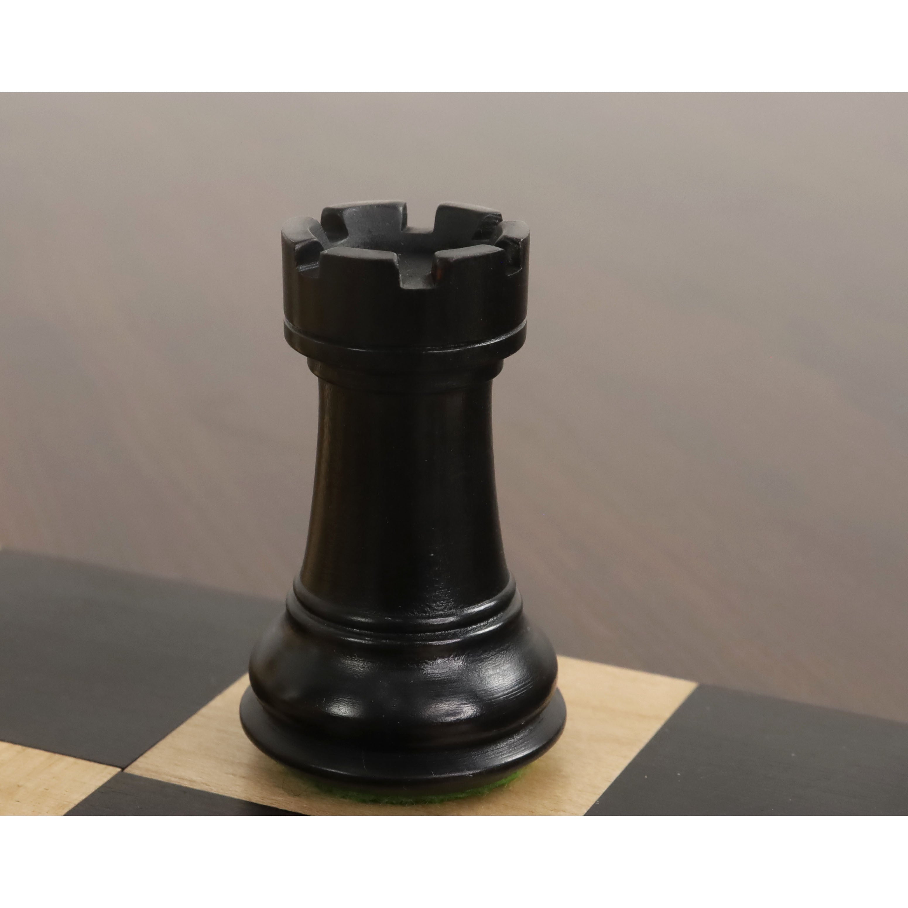 Black Rook Chess Piece Button