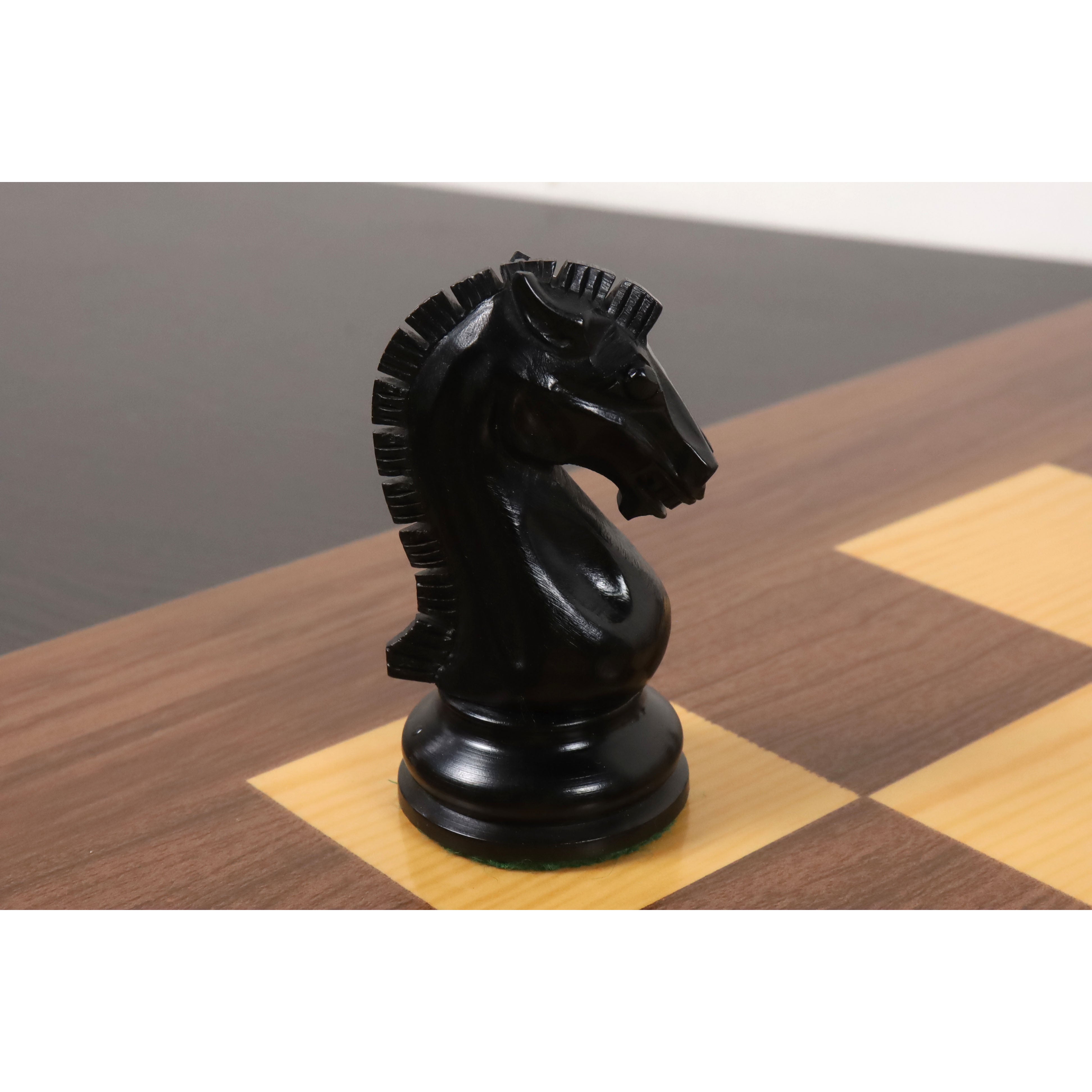 Slightly Imperfect 2021 Sinquefield Cup Reproduced Staunton Chess Pieces Only set - Triple weighted Ebony Wood
