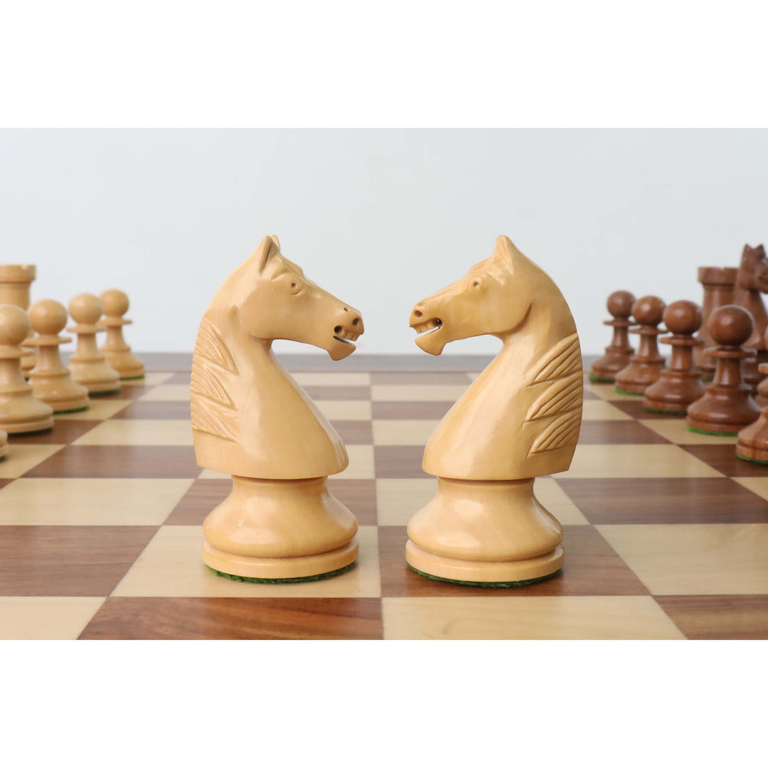Master Of Chess Classic Staunton - Figuras de ajedrez con peso de madera profesional, piezas de ajedrez (n.º 4 Master Of Chess Classic Staunton - Figuras de ajedrez con peso de madera profesional, piezas de ajedrez (n.º 4