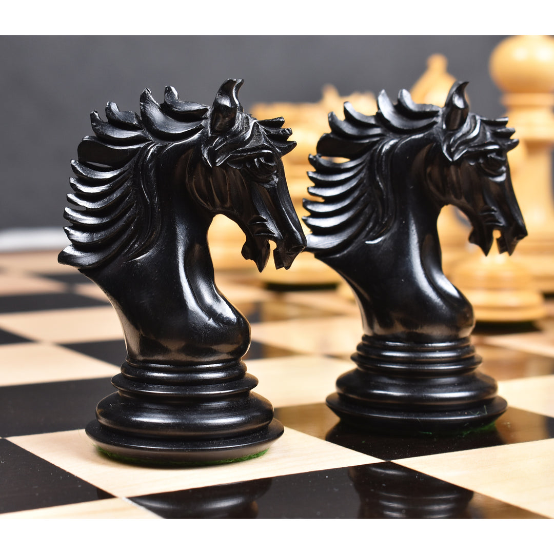 Slightly Imperfect 4.6" Arthur Luxury Staunton Chess Pieces Only set