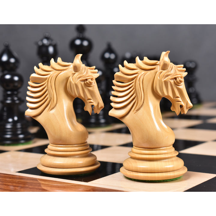 Slightly Imperfect 4.6" Arthur Luxury Staunton Chess Pieces Only set