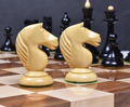 Slightly Imperfect 1950's Soviet Latvian Reproduced Chess Pieces only set