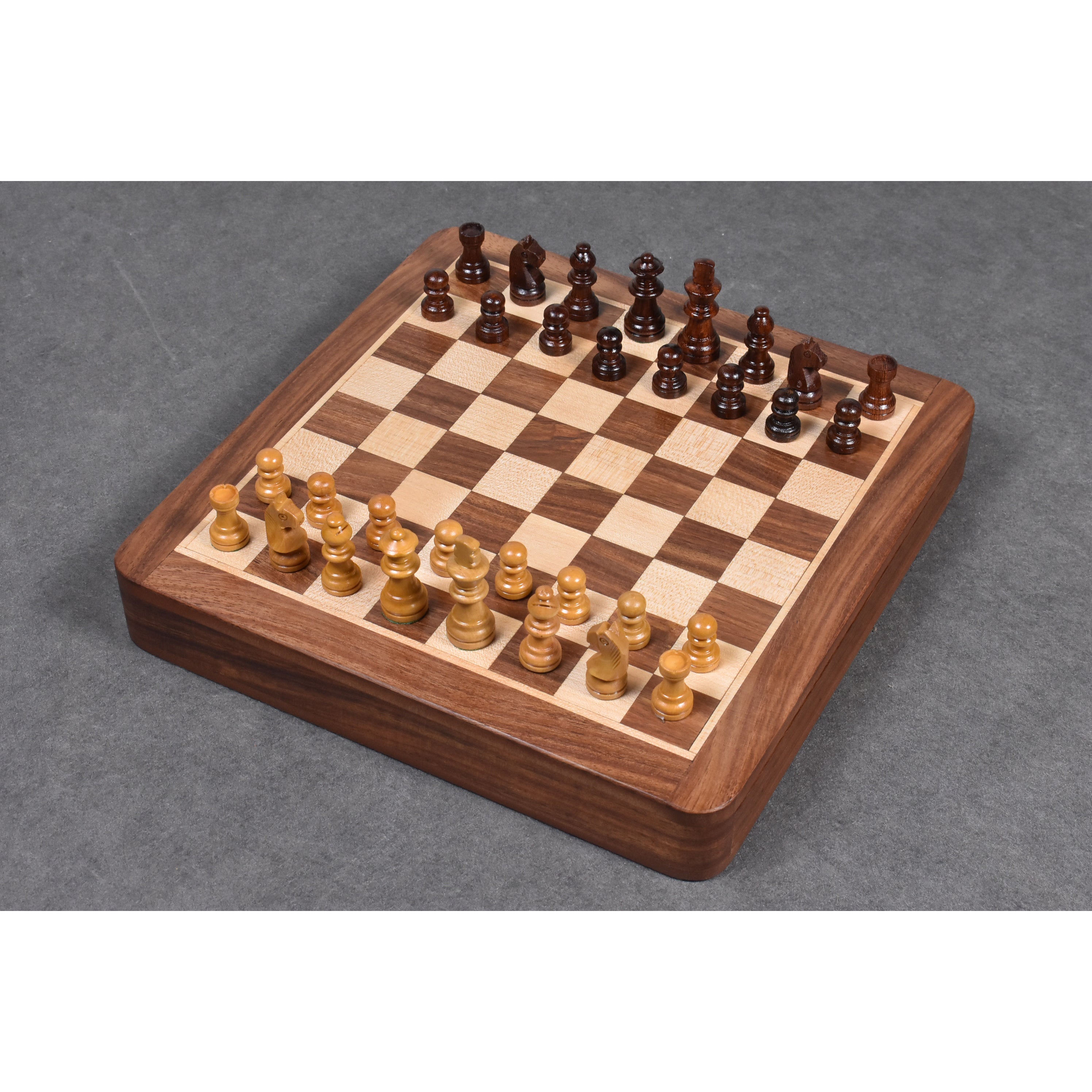 Large 10 inch Travel Chess set with Drawer