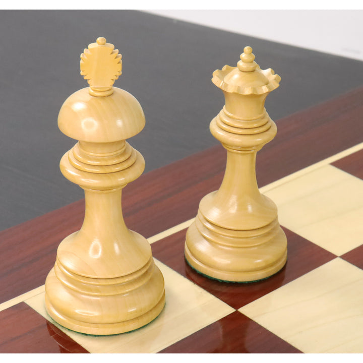 Kombo Alexandria Luksusowe szachy Staunton Pączek Drewno Różane z 23” planszą szachową i pudełkiem do przechowywania