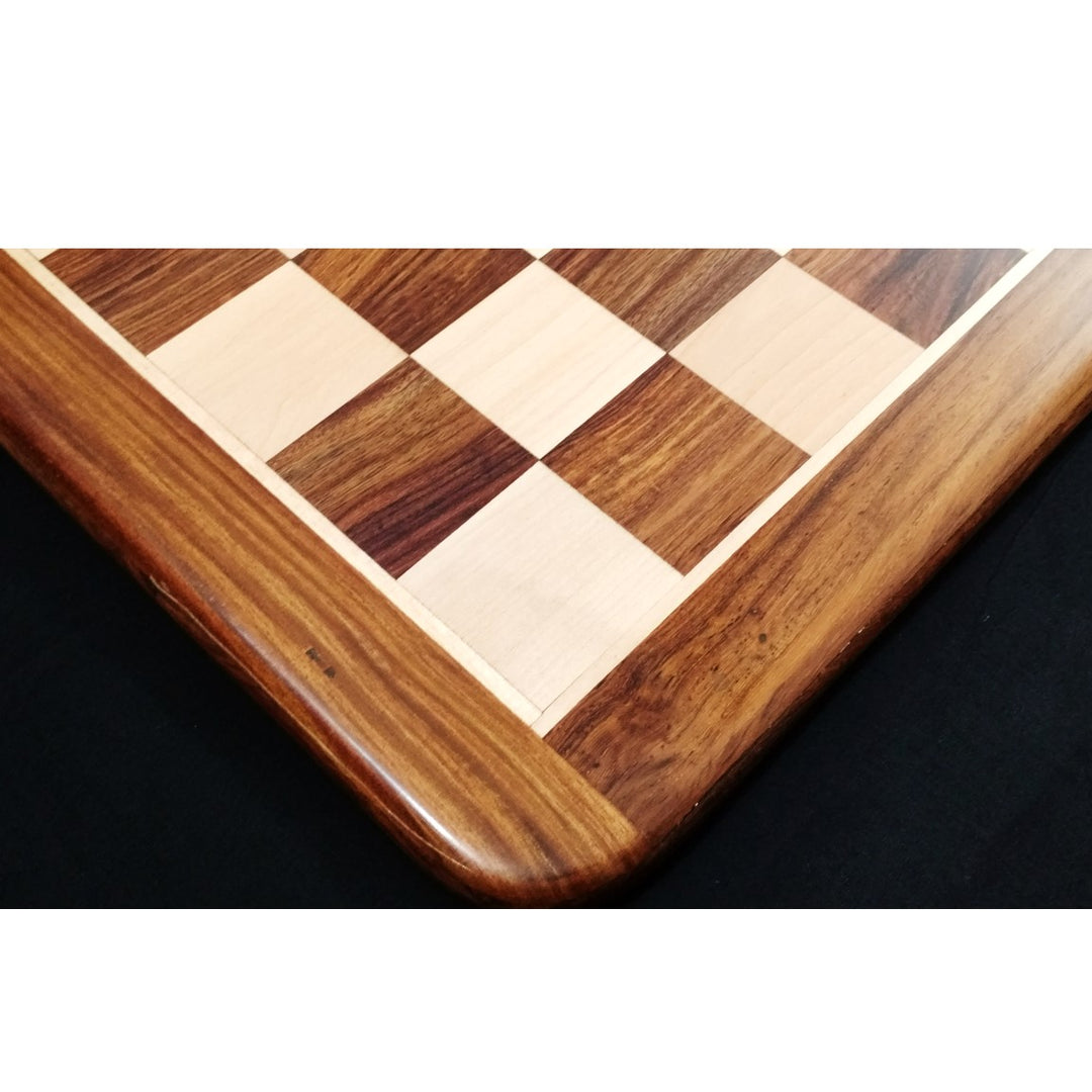 Piezas de ajedrez francés Lardy Staunton con tablero y caja de almacenamiento - Palisandro dorado