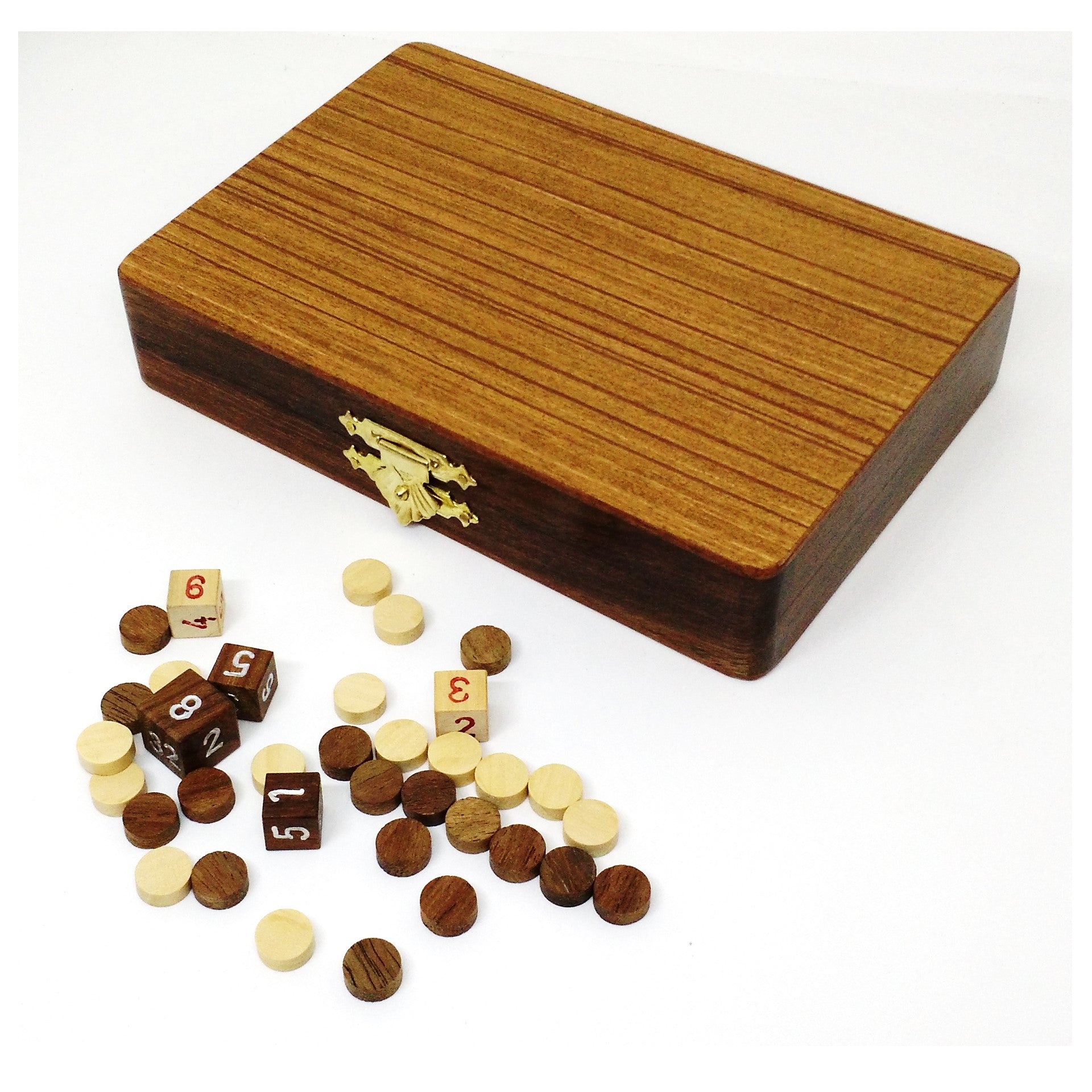 Backgammon da viaggio, gioco in legno massello – classico Backgammon da viaggio, gioco in legno massello – classico